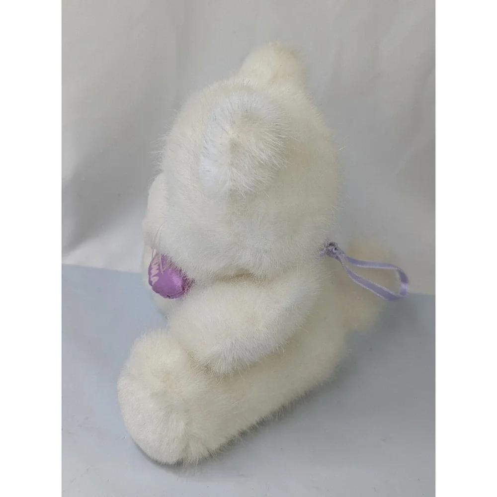 Russ White Cat Plush 6 Inch Super Grandma‎ Heart Stuffed Animal Toy